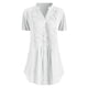 thumbnail image 1 of Pntutb Moda Mujer Casual Tallas grandes Encaje Sólido Manga corta Cuello en V Camisa Blusa tops Pntutb Pntutb-3068, 1 of 3