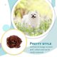 thumbnail image 4 of Matsuzay Collar de perro flores hermosa apariencia gato pajarita banda elástica llamativo suministros para mascotas decoración del cuello para Decoración chocolate, 4 of 6