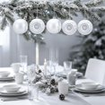 thumbnail image 5 of 6 Pack 3 Inch Silver Christmas Decorative Ball Ornaments, Hanging Pendant Bauble for Xmas Tree Wedding Holiday Party Festival Home Decor, 5 of 6