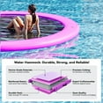 thumbnail image 4 of Danrelax 8FT Sunchill Round Inflatable Float Ring for Adults, Heavy Duty Hammock Pool Lounger with Pump, for Lake, Ocean & Pool, 4 of 9