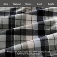 thumbnail image 6 of Regal Living Warm & Cozy Plush Velvet Blanket, Gray Plaid, 90 x 90, 6 of 9