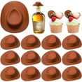 thumbnail image 4 of Qiopertar Under $5 Mini Western Cowboy Hat Doll Accessory, Plastic Cute Party Decoration Hats, 12-Pack Collectible Doll Clothing, 4 of 5