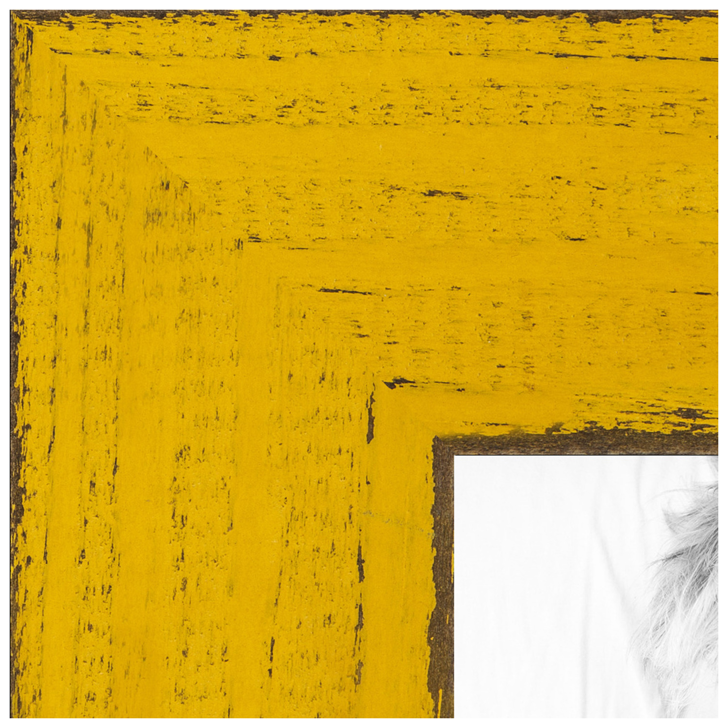 ArtToFrames 14x14 Inch Yellow Picture Frame, This Yellow Wood Poster
