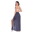 thumbnail image 3 of FORMRS Womens Long Sarong Beach Wrap Semi-Sheer Bikini Skirt Bathing Swimsuit Cover Up, Red Fireworks Pattern, 3 of 7