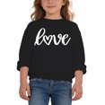 thumbnail image 4 of Bobifish Little Girls Sweatshirts Cute Love Fleece Lined Long Sleeve Pullover Tops For Kid, 4 of 4