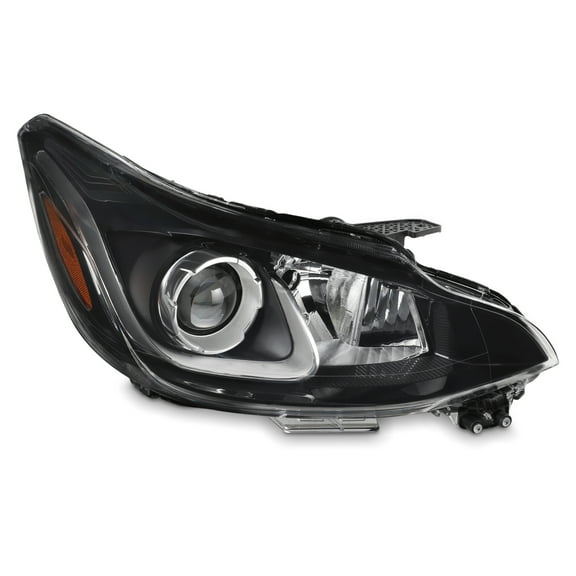 AKKON - Fit 2019 2020 2021 2022 Chevy Spark LS/LT [Halogen Type w/ Bumper Parking Lamp] Black OE Projector Headlight - Passanger