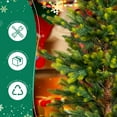 thumbnail image 6 of KAAYEE 2 Pack Artificial Christmas Trees with White Pot,4FT  Xmas Pine Tree with 119 Branch Tips for Holiday Party Office Home, Green, 6 of 7