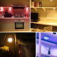 thumbnail image 6 of 6pcs Wireless LED Puck Lights, EEEkit Dimmable Under Counter Lighting, LED Closet Light with Remote Control, Battery Powered Cabinet Light, Stick on Night Lights for Kitchen, Bookcase, Colorful, 6 of 9