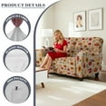 thumbnail image 6 of Xoenoiee Pumpkin Sunflower Maple Leaves Print Recliner Sofa Slipcover, 6 Pieces Stretch Sofa Covers for 2 Seat Reclining Couch, Soft Washable Furniture Protector Thanksgiving Decor with Pockets, 6 of 6