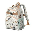 thumbnail image 2 of Rustic Chicken Farmhouse Backpack Vintage Rooster and Hen Print with Cute Chick Pattern for Toddlers, 2 of 3