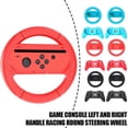 thumbnail image 4 of Racing Steering Wheel for Switch 2 Left Right Gamepad - Game Controller Accessory Kit - with 2 Wheels, 2 Grips, ABS Material-Black, 4 of 7