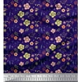 thumbnail image 1 of Soimoi Rayon Fabric Leaves & Floral Artistic Decor Fabric Printed Yard 42 Inch Wide, 1 of 5
