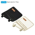 thumbnail image 3 of Uxcell Chair Armrest Organizer, Chair Side Pocket Cup Holder Books Storage Bag, Beige Black 2 Pack, 3 of 6