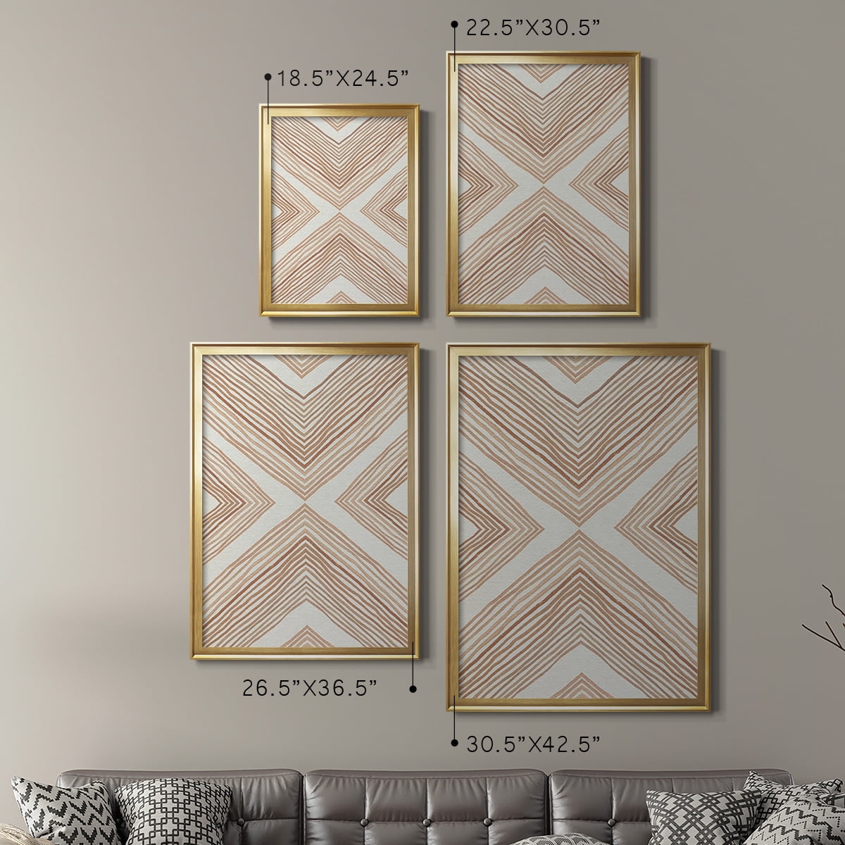 Diametric Clementine II Premium Framed Print, in Gold, Black, or Silver - Ready to Hang