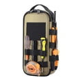 thumbnail image 4 of Heavy Duty Small Tool Bag Pouch Portable Utility Organizer Case with Zipper Handle. Perfect for EDC, Motorcycle, Road Bike, Electricians & More, 4 of 5