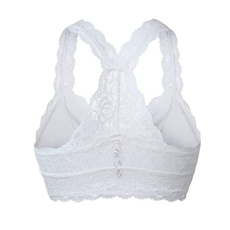 

Bras For Women New Women Plus Size Vest Crop Wire Free Bra Lingerie V Neck Underwear Lingerie S 3Xl