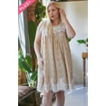 thumbnail image 5 of Plus Printed Round Neck Sleeveless Mini Dress, 5 of 6