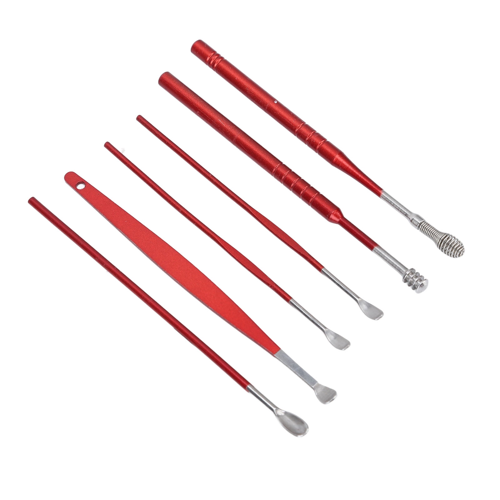 Ear Spoon Set, Ear Cleaner Set Itch Relief Anti Slip 6PCS Anti Deform