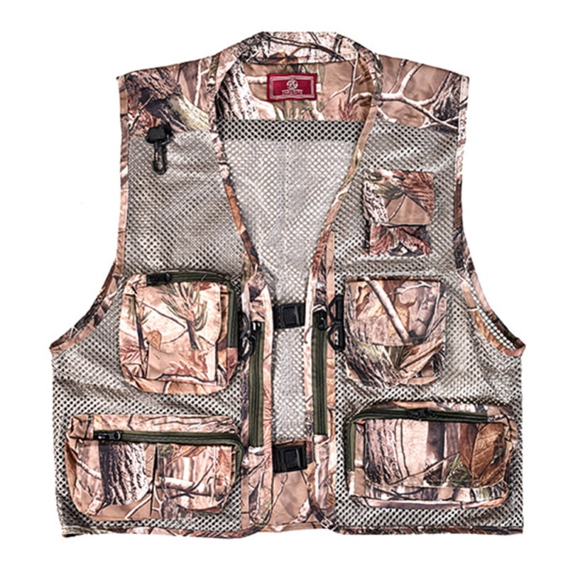 Finex Quick Dry Camouflage Fishing Clothing MultiPocket Waistcoat