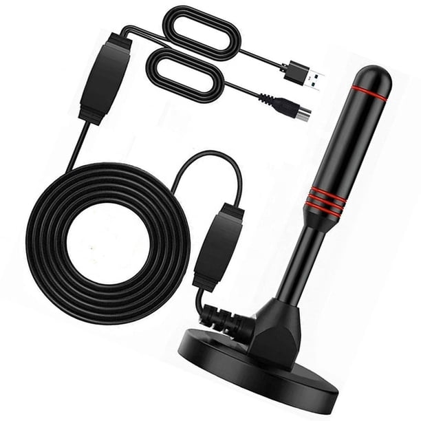 Antena de TV HD Digital Respuesta Rápida Interior Amplificada DAB con Amplificador