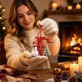 thumbnail image 6 of Cififendec Christmas 26‑Letter Acrylic Hanging Ornaments, Snowman Alphabet Pendant Decor for Xmas Tree Gift Bag Window Holiday Decor, 6 of 6