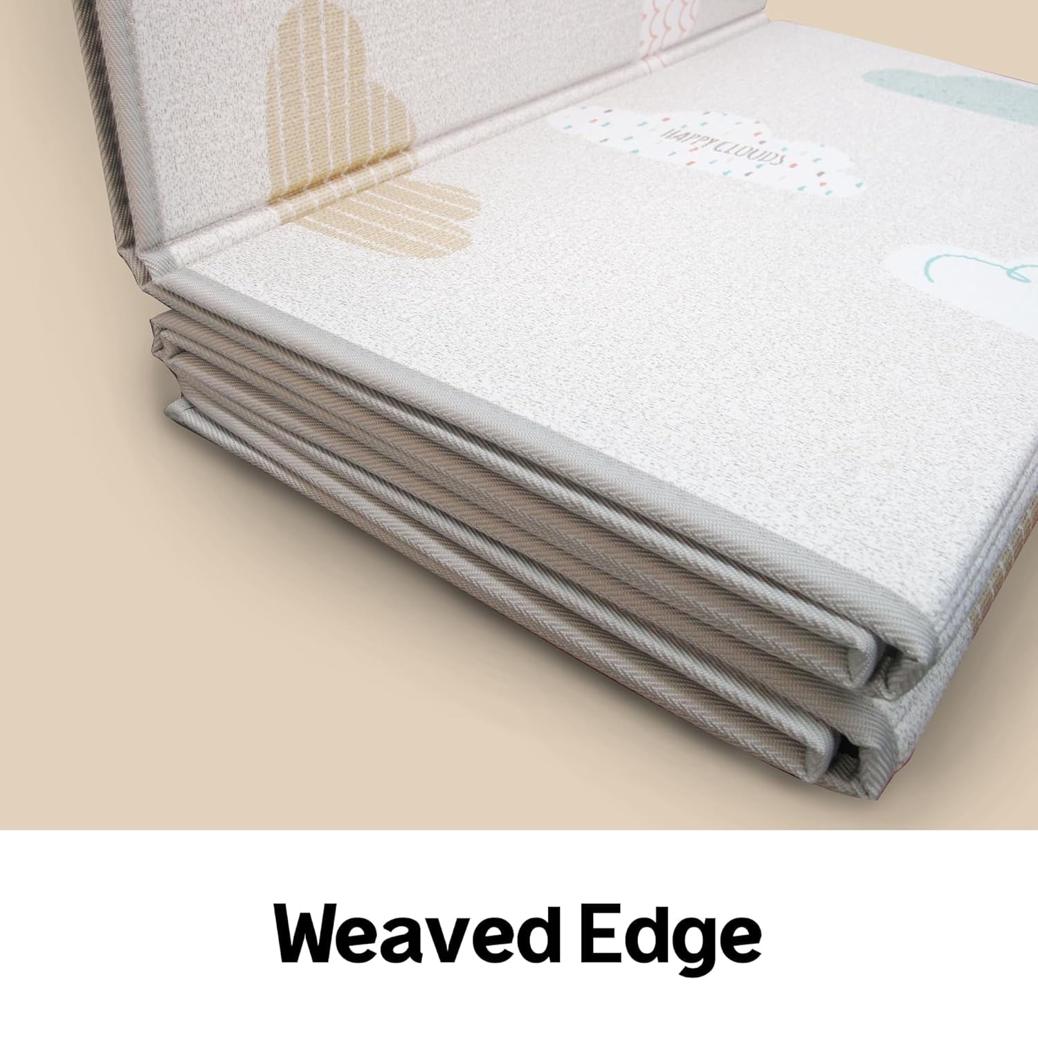 Parklon Silky Cotton Foldable Baby Play Mat -Large Size (78.7x55.1) -Cloud Bebe
