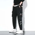 thumbnail image 1 of Classic Design Multi Pockets Cargo Pants, Men's Casual Loose Fit Drawstring Cargo Pants Joggers For Spring Summer Outdoor, 1 of 5