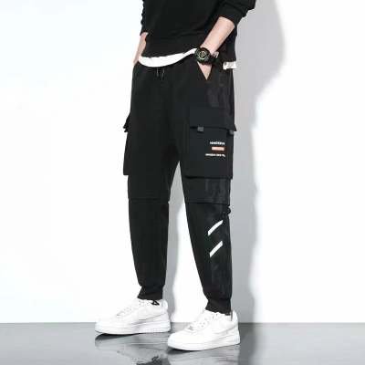 Classic Design Multi Pockets Cargo Pants, Men's Casual Loose Fit Drawstring Cargo Pants Joggers For Spring Summer Outdoor