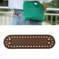 thumbnail image 4 of Parte inferior de bolso de ganchillo de cuero de PU, parte inferior ovalada para bolsos, base de cojín con agujeros - Lata marrón 18*5CM, 4 of 8