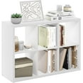 thumbnail image 2 of Cubicle Book Shelf  Vertical Thick Frame Bookshelf  Horizontally & Vertically Reversible Bookcase with Open Back  x x for Living Room  Bedroom  Home Office, 2 of 6