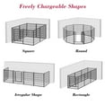 thumbnail image 7 of Jhsomdr Dog Playpen 24 Panels 40" Height Pet Dog Fence Metal Outdoor Dog Exercise Pen with Doors, 7 of 7