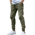 thumbnail image 2 of Ftwytp Men’s Casual Cargo Joggers Drawstring Sweatpants Trousers Cotton Stretch Tracksuit Bottoms Work Athletic Joggers Pants Classic Relaxed Pants with Pockets, 2 of 6