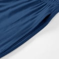 thumbnail image 6 of Men's Solid Pajama Pants Drawstring Elastic Waist Lounge Pants Jogger Ankle Soft Sleep Pants with Side Pockets ,XL,Blue, 6 of 9