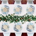 thumbnail image 7 of Ryvnso Christmas Tree Snowflake Round Plate Mats Dining Table Placemat Set of 4 for Holiday Decoration, 7 of 7