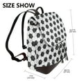 thumbnail image 2 of Fotbe Soccer Mochila Bolso con Estampado para Mujer, Mochila Antirrobo de Nylon Impermeable, Bolsa Ligera de Hombro, 2 of 4
