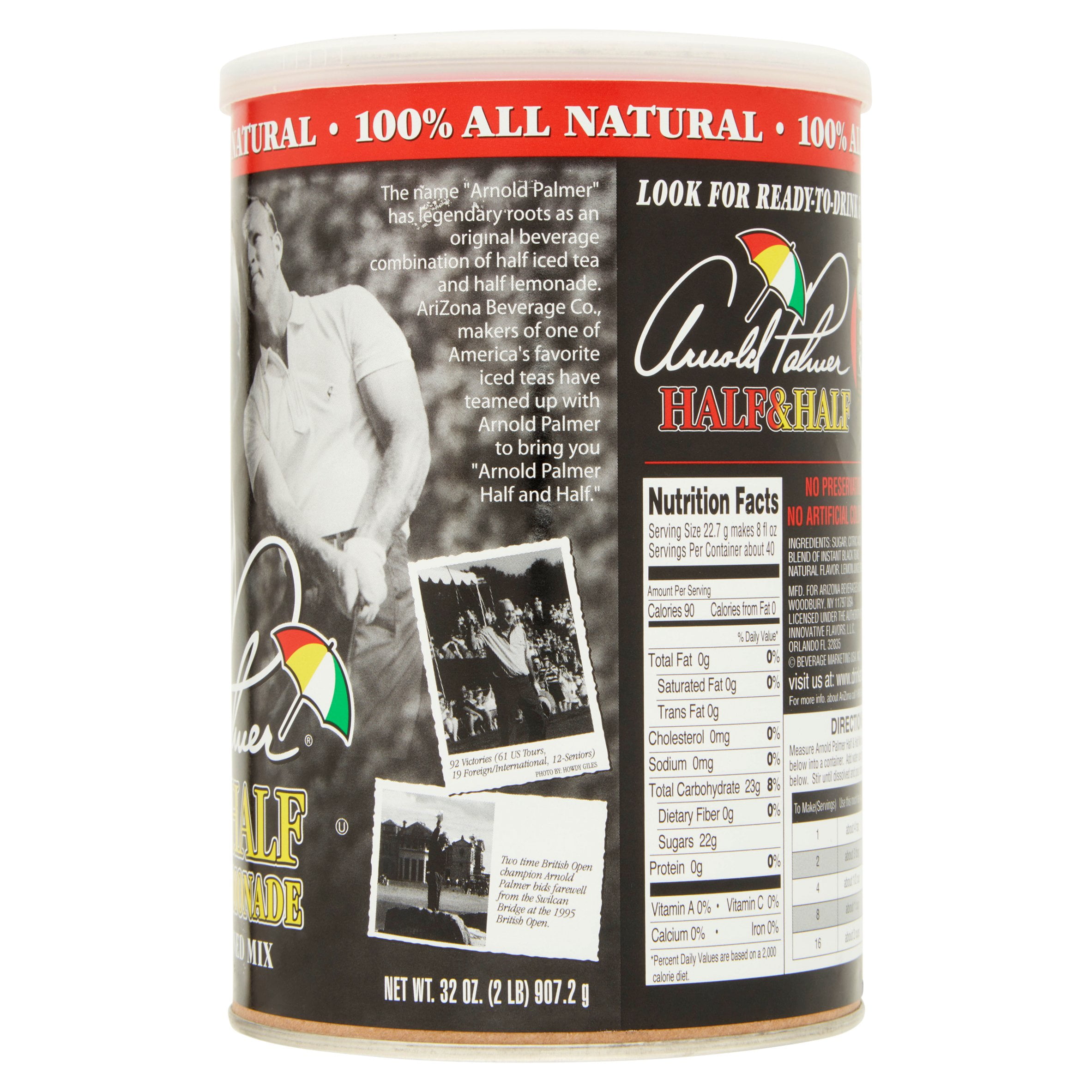 Arnold Palmer Nutrition Label Besto Blog