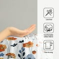 thumbnail image 4 of Floral Hand Towels 28 x 14 in Set of 2,Orange Blue Flowers Butterflies Highly Absorbent Microfiber Tea Towel Dish Towel for Kitchen Bathroom Decorations, 4 of 16