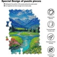 thumbnail image 6 of 500 Pieces Puzzles for Adults Landscape Jigsaw Puzzle Artwork Style Gifts DIY Mural Mountains Park Stream Oil Painting Entertainment Intellectual Educational Puzzles, 6 of 8