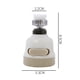 thumbnail image 2 of Aireador De Grifo De Cocina Boquilla De Ahorro De Agua Grifo Cabezal De Rociador De 3 Modos Para Utensilios De Cocina Vogacara HA036438-00, 2 of 6