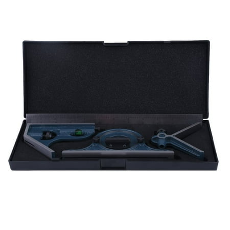 4R 4 PCS Combination Machinist Square Reversing Protractor Angle Square