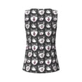 thumbnail image 5 of Picia Husky Pattern Women's Workout Tank Top,Breathable Activewear,Slim Fit Athletic Top,Versatile Workout Moisture-wicking top-Small, 5 of 9