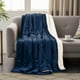 thumbnail image 5 of Manta Sherpa Utopia, cama doble, 152 x 203 cm, color azul marino, 5 of 8