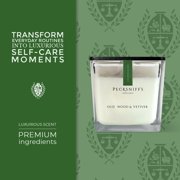 Pecksniffs Prestige Oud Wood & Vetiver Scented Square Candle | 1 Wick, 190g /6.7oz