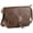 Brown, variant on Vintage Style Vegan Leather Crossbody Bag, Brown Shoulder Purse with Built-in Wallet