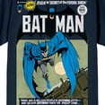 thumbnail image 7 of Batman Leaping Into Action Comic Cover Art Crew Neck Short Sleeve Navy Men's T-shirt
-XL, 7 of 7