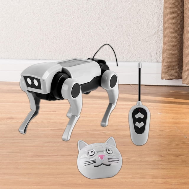 Perro robótico mecánico para cachorros, vástago de regalo, bricolaje, automontaje, Perro mecánico eléctrico, Control remoto, Perro Robot para adultos