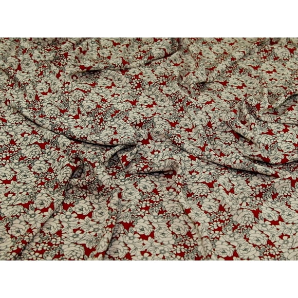 Minerva Soft Polyester Crepe Fabric Rust - per yard