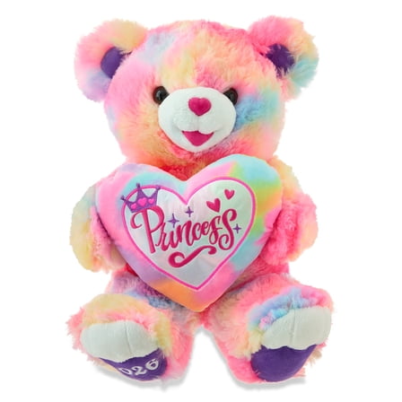Large Sweetheart Princess Rainbow Teddy Bear Plush, Multicolor, 21", Valentine's Day by Way To Celebrate