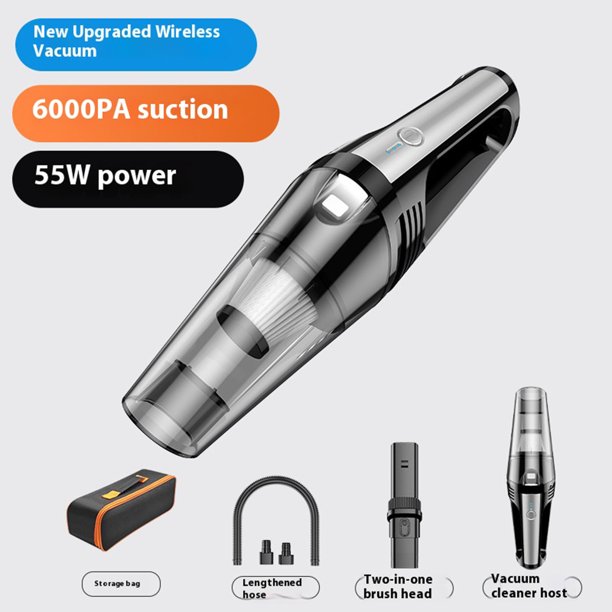 Aspirateur Voiture sans Fil 6000Pa - Aspirateur à Main Puissant avec Moteur sans Balai Mini Aspirateur de Voiture pour Voiture, Maison, Cuisine | Leroy Merlin
