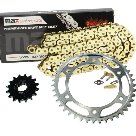 Max Motosports Gold O-Ring Drive Chain & Sprocket Kit for Honda CBR600RR 2003 2004 2005 2006